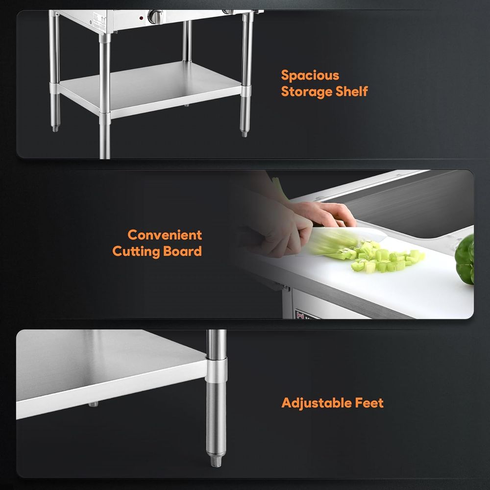1000W Electric Steam Table wit - Food Storage For Restaurant recensie en prijs