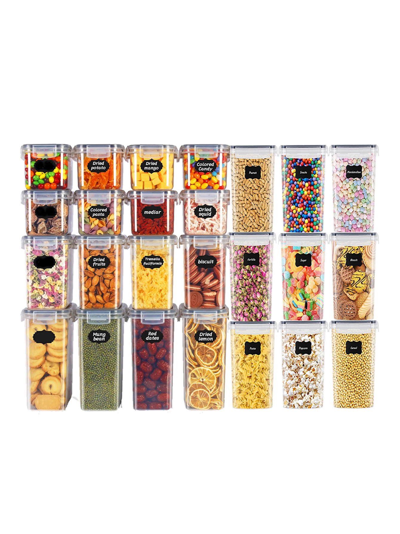 48pcs,Sealed food storage cont - Food Storage Pantry recensie en prijs