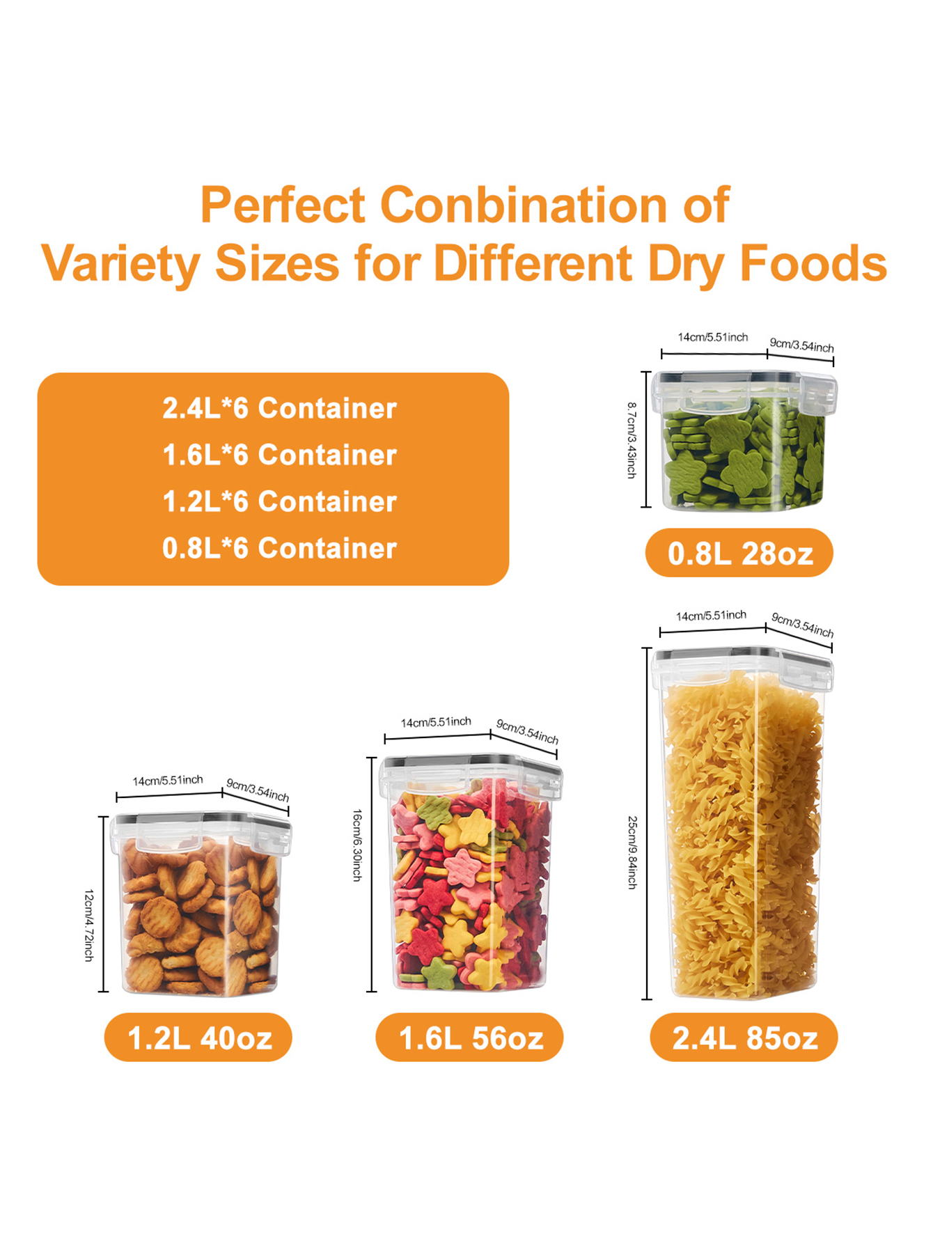 48pcs,Sealed food storage cont - Food Storage Pantry recensie en prijs