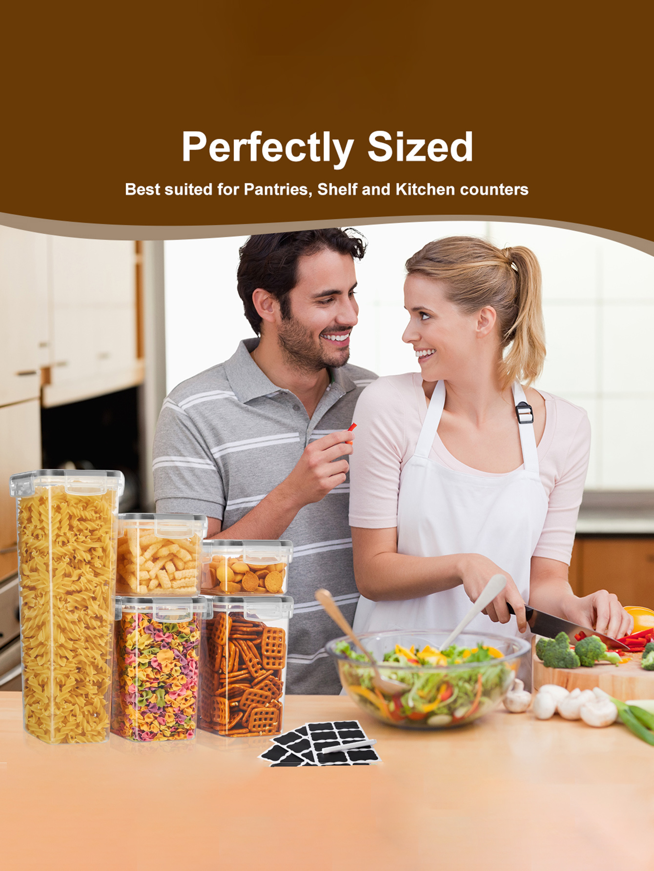 48pcs,Sealed food storage cont - Food Storage Pantry recensie en prijs