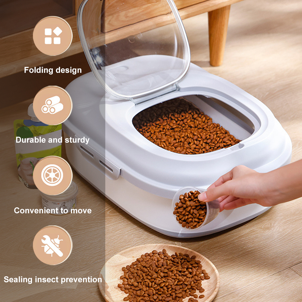Collapsible Dry Cat Food Box 2 - Food Storage With Wheels recensie en prijs