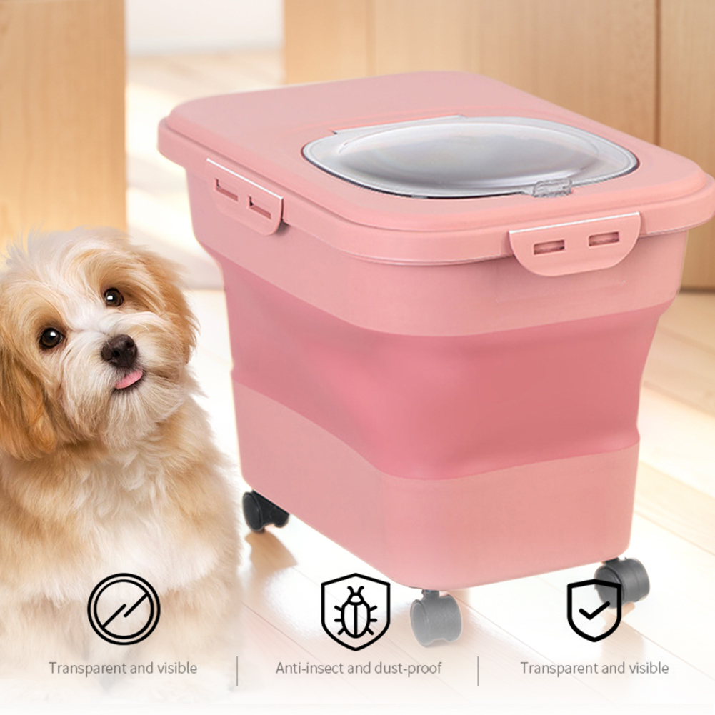 Collapsible Dry Cat Food Box 2 - Food Storage With Wheels recensie en prijs