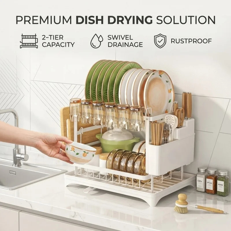 Household Kitchen 2 Layer Tabl - Food Storage Organiser recensie en prijs