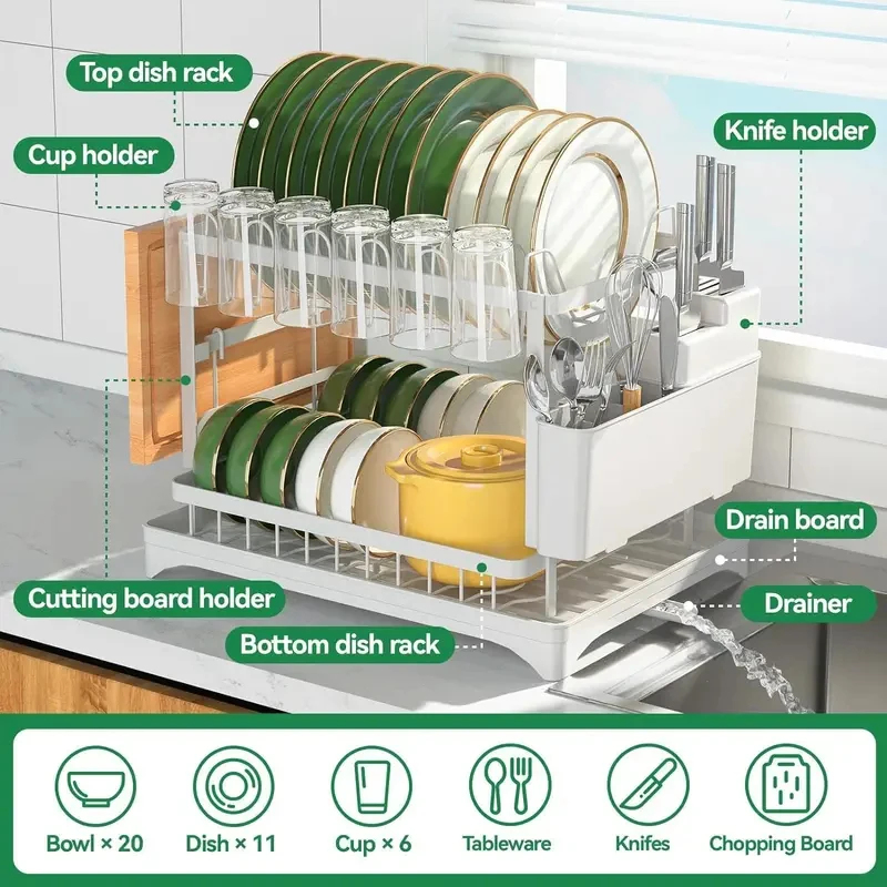 Household Kitchen 2 Layer Tabl - Food Storage Organiser recensie en prijs