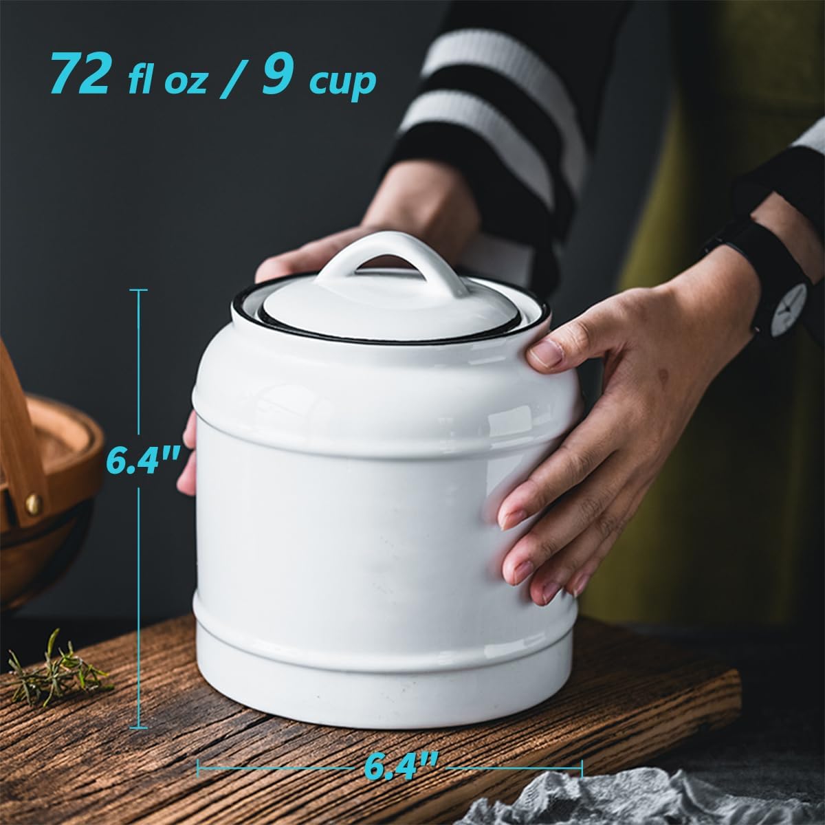 9cup/72oz Ceramic Jar for Dry  - Food Storage In The Kitchen recensie en prijs