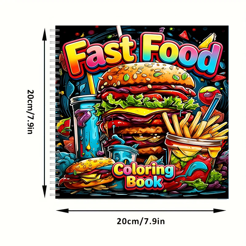 Fast Food Coloring Book for Ad - Food And Snacks Coloring Book Bold And Easy recensione e prezzo