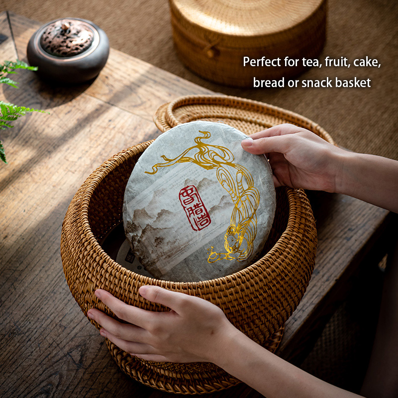 Handwoven Rattan Tea Storage B - Food Snacks That Are Green recensione e prezzo