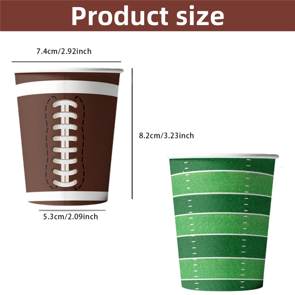 10/20/30Pcs 9oz America Footba - Food Snacks Game recensione e prezzo