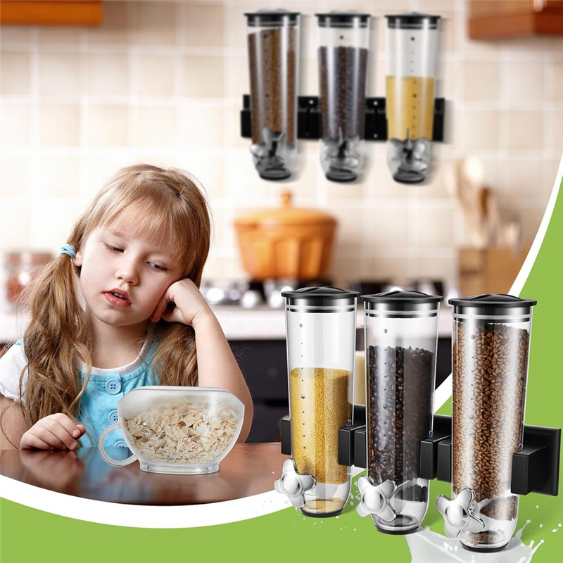 Wall Mount Triple Dry Cereal G - Food Storage No Pantry recensie en prijs