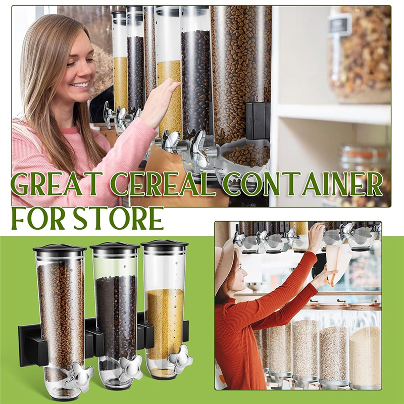 Wall Mount Triple Dry Cereal G - Food Storage No Pantry recensie en prijs