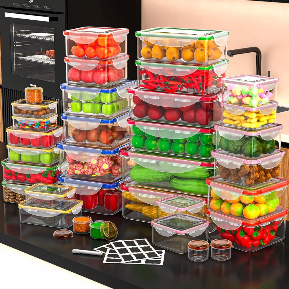 70 Pcs Large Food Storage Cont - Food Storage In The Kitchen recensie en prijs