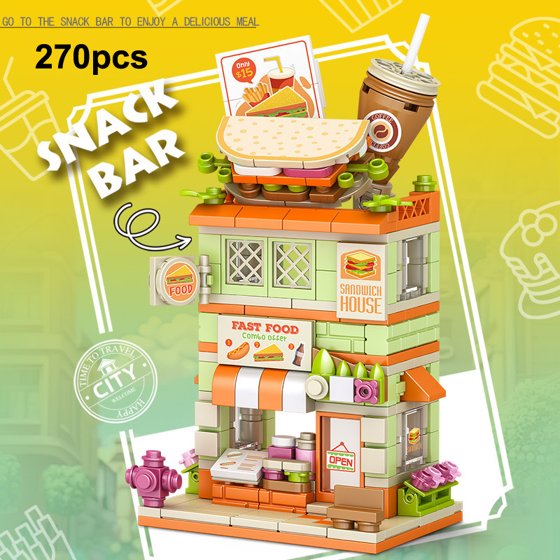 Creative Snack Bar Bricks Mode - Food City Snacks recensione e prezzo