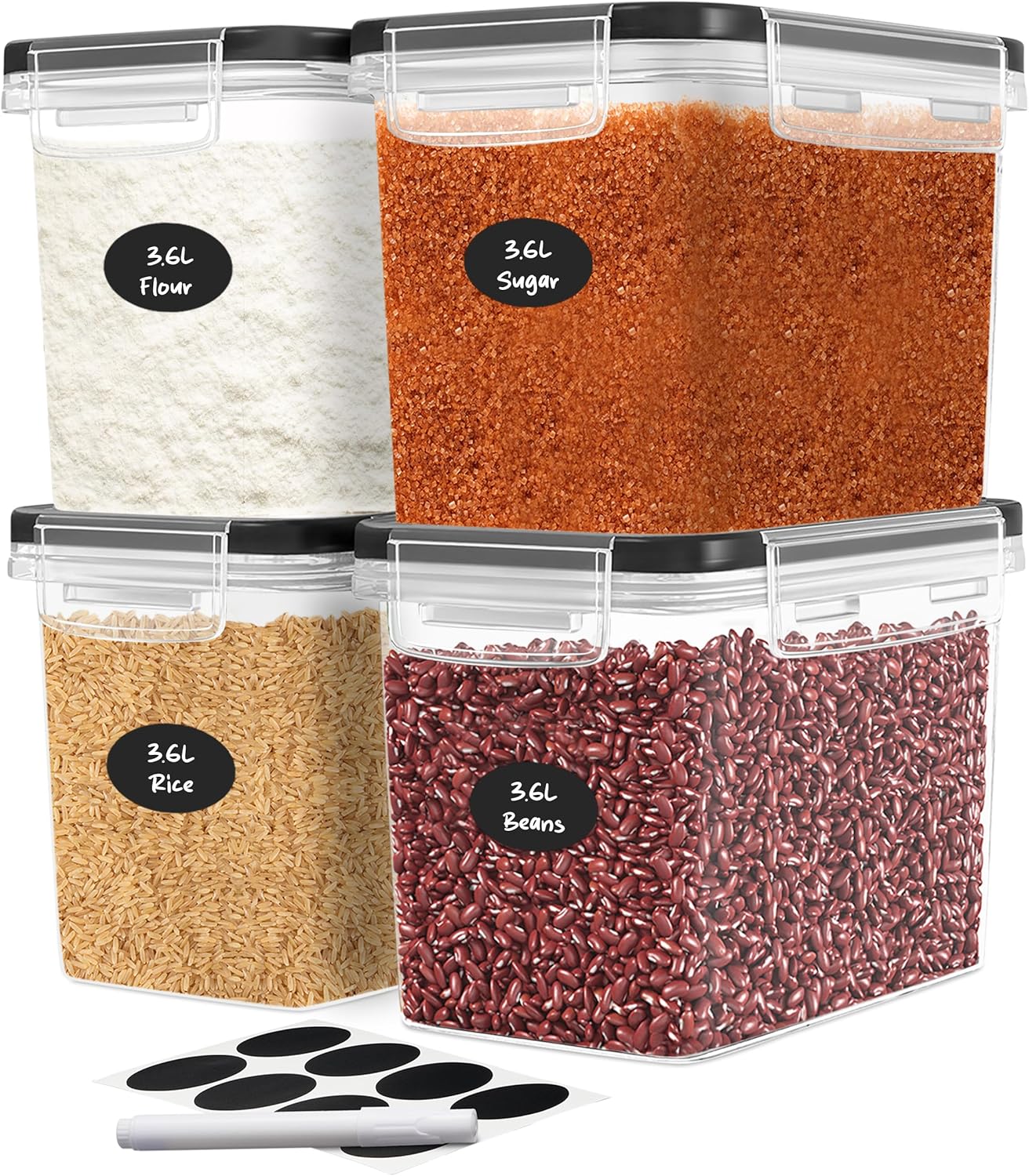 Flour Sugar Storage Containers - Food Storage Pantry recensie en prijs