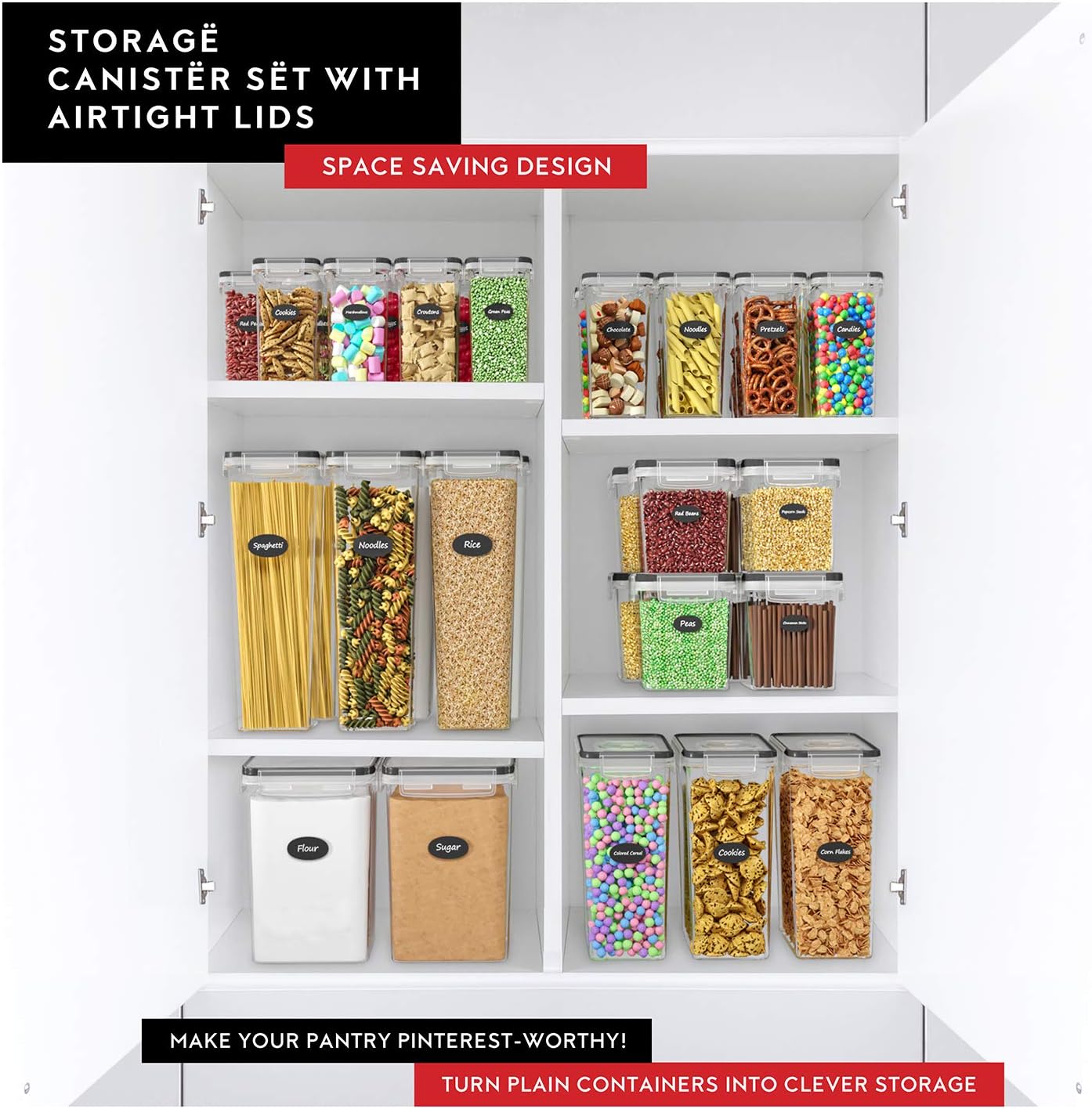 Flour Sugar Storage Containers - Food Storage Pantry recensie en prijs